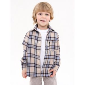 RobyKris Kids Overhemd - Lange mouw - Flanel - Maat 122-128 - Back to School
