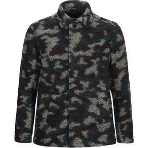 Peak Performance - Wool Camo Shirt - Scheerwollen Vest - S - Groen