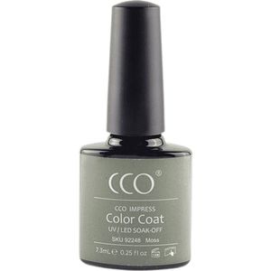 CCO Shellac - Gel Nagellak - kleur Moss 92248 - Groen - Dekkende kleur - 7.3ml - Vegan