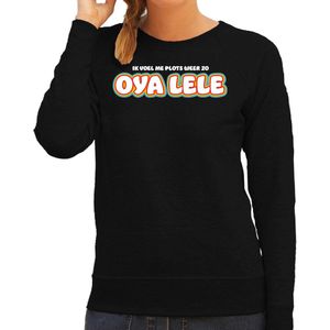 Bellatio Decorations Verkleed sweater voor dames - Oya lele - zwart - carnaval - foute party XXL