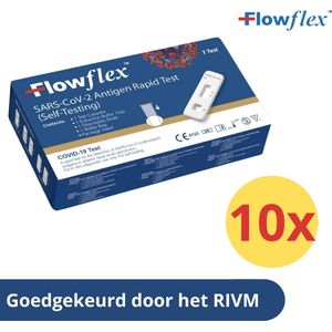 FlowFlex - Covid-19 Zelftest - 10 stuks - Voordeelverpakking - RIVM