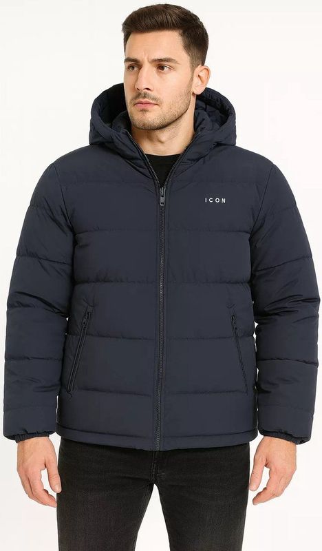 Winterjas Heren - ICON - Steekzakken - Navy