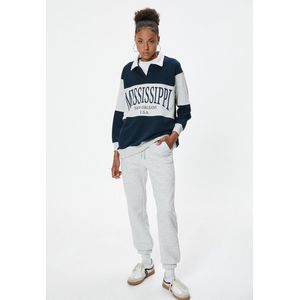Koton - Sweatshirt - Navy - Donkerblauw - Grijs
