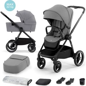 Kinderkraft NEA - Kinderwagen 2in1 tot 22 kg - Praktische oplossingen - Grijs