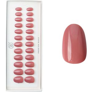 Gelzz Soft Gel Press On Grace Blush (49) -Medium Round -Dekkende kleur -
