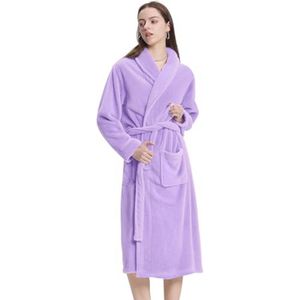 Zachte Lange Badjas voor Dames - Sneldrogend en Absorberend
