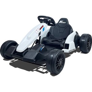 Drift Kart Deluxe / Drift Trike / Go Kart - Elektrisch - Wit - Kars Toys - 24V Accu