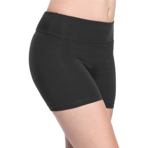 Merry Style Dames Korte Leggings - Sport - Vrijetijdsbroek - Shorts - Sporbroek - Yogabroek - Brede Taille - MS-MS10-284-LE - Grafiet - L