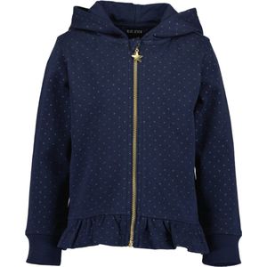 Blue Seven-Girls knitted sweat jacket-Night Blue