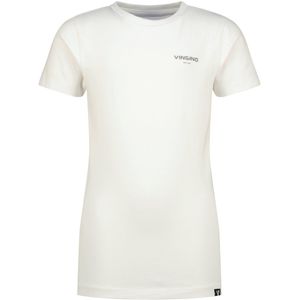 Vingino Basic Round Neck Polo's & T-shirts Jongens - Polo shirt - Wit - Maat 170/176