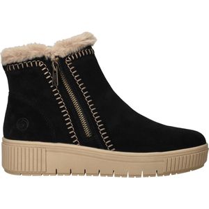 Remonte - Boots - Zwart - Dames - Suède - Warme Voering