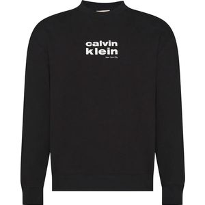 Calvin Klein Sweatshirt  zwart / wit