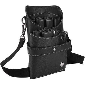 Draagbare kappersschaar heuptas - Kappersschaar koffer - Kappers gereedschap opbergtas met tondeuse kam - Zwart