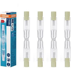 Osram Haloline Eco R7s - Halogeen Staaflamp - Dimbaar - Warm Wit - 80 Watt - 4 Stuks