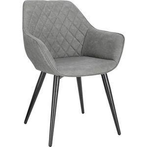 Rootz moderne eetkamerstoel - Ergonomische zitting - Stijlvol meubilair - Comfortabel ontwerp - Duurzame constructie - Eenvoudig onderhoud - 41 cm x 45 cm x 84 cm