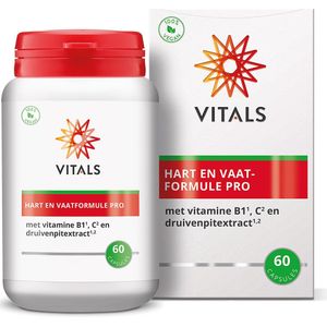 Vitals - Hart en Vaatformule Pro - 60 Capsules - Verbeterde Formule met Ubiquinol en Vitamine C
