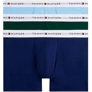 Tommy Hilfiger - Boxershort - Orn Grn/Prp Nvy/Vess Blu - 3P BOXER BRIEF - Met Langere Pijpen