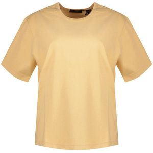 Dockers Crew T-shirt Met Korte Mouwen Beige S Vrouw