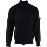 Stone Island - Vest - Blauw - Katoen - Ritssluiting - Met Capuchon