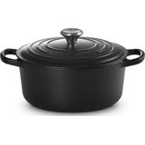 Le Creuset - Braadpan Signature - Mat Zwart - Gietijzer - 3,3 liter