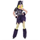 Widmann - Monster & Griezel Kostuum - Luxe Monster Meisje Ms Comic Strip - Vrouw - Paars - Small - Halloween - Verkleedkleding