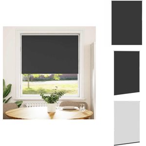 vidaXL Rolgordijn - Rolgordijnen - Dag- En Nachtgordijn - Verduisterend Rolgordijn - Rolgordijn verduisterend 105x175 cm stofbreedte 100,7 cm zwart