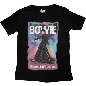 David Bowie - Moonage 11 Fade Dames T-shirt - L - Zwart