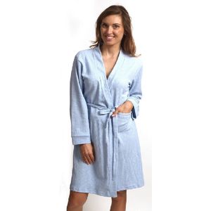 Cocodream dames badjas dames ochtendbadjas blue S