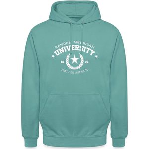 Random American University | Grappig Varsity Hoodie Unisex