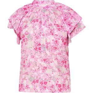 Usha - Blouse 'Fashion Look' - Lichtgroen - Wijde Blouse - Bloemenprint