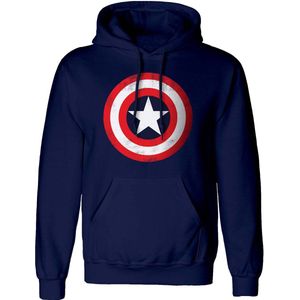 Marvel Captain America Hoodie/trui -M- Shield Blauw
