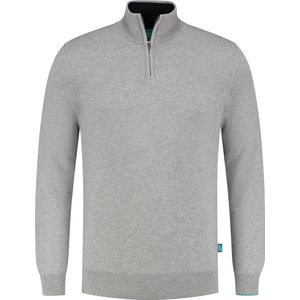 District Indigo Trui Half Zip Cotton/Cashmere Grey (7.21.500.501 - 026)