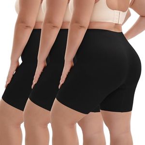 Grote maten fietsbroek voor dames - kort, anti-schuren boxershorts (maat 44-62) - verpakt per 3 stuks