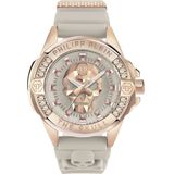 Philipp Plein The $Kull PWNAA1323 Horloge - Siliconen - Crème - Ø 41 mm