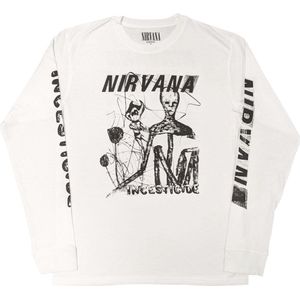 Nirvana - Incesticide Longsleeve shirt - L - Wit