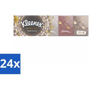 Kleenex – Ultra Soft Mini – Papieren Zakdoekjes – 70 stuks per verpakking - Voordeelverpakking - 24 stuks