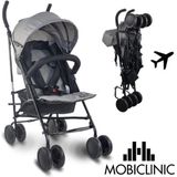 Mobiclinic Elefant - Kinderwagen – Buggy - Plooibuggy - Verstelbaar - Inklapbaar - XL mand - Max. 15kg - Met opbergmand