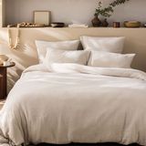 Matt & Rose - Dekbedovertrek - Naturel - Mousseline Katoen - 260x240 + 2 Kussenslopen 65x65 - Beige