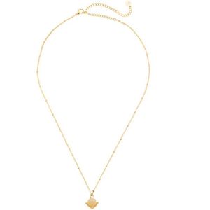 Dottilove - Rosa Ketting - Marmeren Hart Hanger - roestvrij staal - ketting - 14K Goud Verguld - Dames sieraden