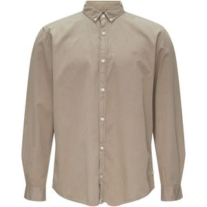 Q/S designed by - Hemd - Maat S - Mannen - 8537 BROWN - katoen