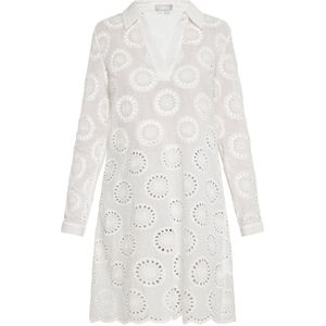 usha - A-lijn Jurk - Katoen - Met Richelieu Kant