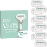 Gillette - Venus Deluxe Smooth Sensitive - Navulmesjes - 5 Stuks - Dermatologisch Getest