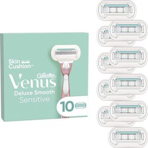 Gillette - Venus Deluxe Smooth Sensitive - Navulmesjes - 5 Stuks - Dermatologisch Getest