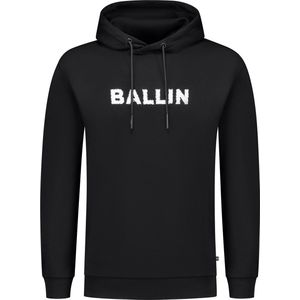 Ballin Amsterdam - Heren Regular fit Sweaters Hoodie LS - Black - Maat XL