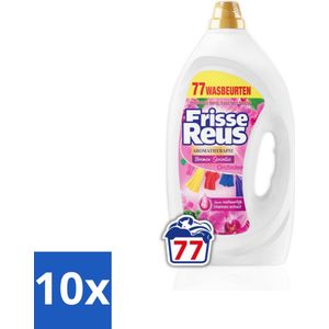 Frisse Reus - Vloeibaar Wasmiddel - Orchidee - Gekleurde Was - 77 Wasbeurten - Bulkverpakking - 10 stuks