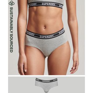 Superdry - Multi Logo - Hipster Slipje - Grijs - Vrouw