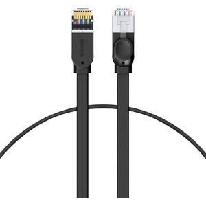 Baseus High Speed platte Ethernet CAT6 RJ45 netwerkkabel 1m - zwart
