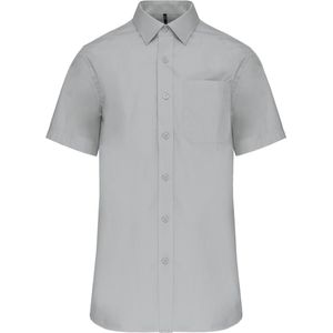 Kariban Heren poplin overhemd korte mouwen K543 - Snow Grey - L