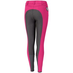 Pikeur Rijbroek Kalotta Batch Grip Kids Magenta/Steel Grey - 164
