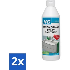 HG - Badkamer - Badkamerreiniger - Extra Glans - Sterk Geconcentreerd - 500 ml - Voordeelverpakking - 2 stuks